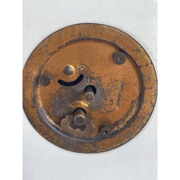 Antique German Mechanical Mantle Clock Pillars Hand Painted Porcelain Not Workin - Picture 8 of 15